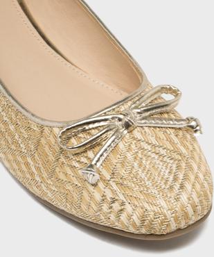 Ballerines scintillantes aspect raphia femme - Valentina Baldano vue7 - VALENTINA BALDA - GEMO