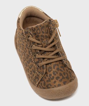 Boots zippées motif léopard et paillettes à lacets et zip bébé fille - Lovely Wings vue5 - LOVELY WINGS - GEMO