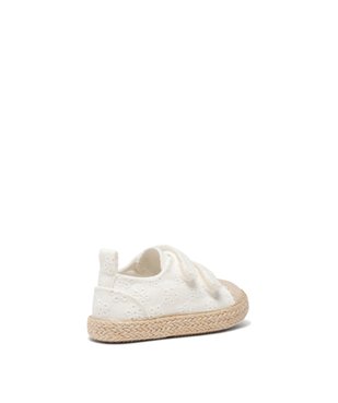 Baskets bébé fille en toile unie à scratch avec semelle corde vue5 - GEMO 4G BEBE - GEMO