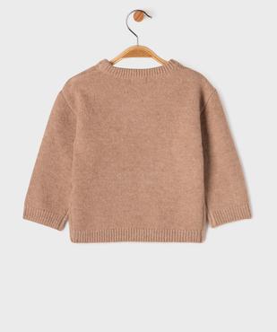 Pull à motif ourson bébé garçon - LuluCastagnette vue3 - LULUCASTAGNETTE - GEMO