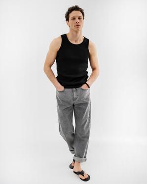 Débardeur en maille côtelée homme vue4 - GEMO 4G HOMME - GEMO