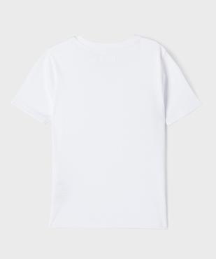 Tee-shirt manches courtes en maille côtelée fille vue3 - GEMO 4G FILLE - GEMO