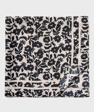 Foulard en satin à motifs fleuris femme  vue3 - GEMO 4G FEMME - GEMO