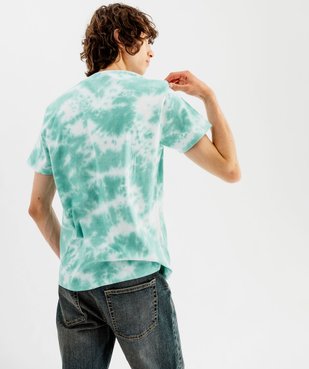 Tee-shirt manches courtes tie-and-dye imprimé homme - Rick & Morty vue3 - RICK ET MORTY - GEMO