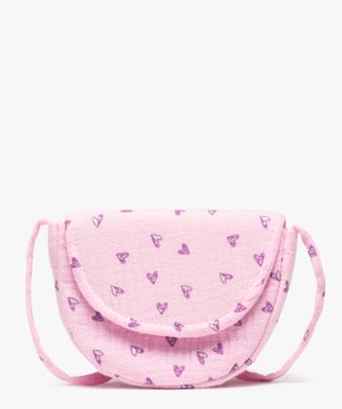 Sac fille en gaze de coton avec chouchou pour les cheveux assorti vue1 - GEMO (ENFANT) - GEMO