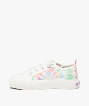 Baskets fille en toile effet tie and dye  vue4 - GEMO 4G FILLE - GEMO