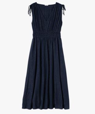 Robe longue sans manches à col V femme vue4 - GEMO(FEMME PAP) - GEMO