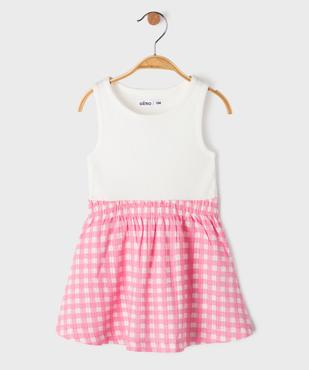 Robe avec haut débardeur et jupe évasée bébé fille vue1 - GEMO(BEBE DEBT) - GEMO
