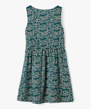 Robe sans manches à motifs fleuris fille vue3 - GEMO (ENFANT) - GEMO