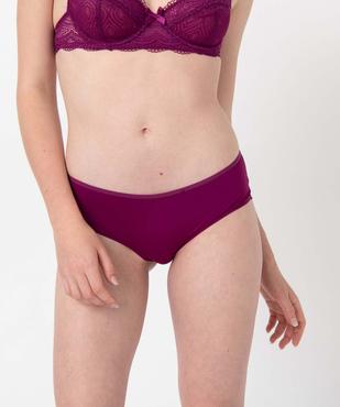 Shorty femme en microfibre et dentelle (lot de 2) vue1 - GEMO(HOMWR FEM) - GEMO