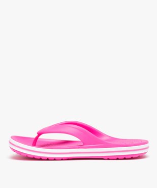 Tongs femme unies à semelle épaisse sportive - Crocs vue3 - CROCS - GEMO