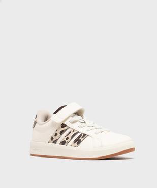 Baskets Grand Court 3.0 à motifs léopard fille - Adidas vue2 - ADIDAS - GEMO