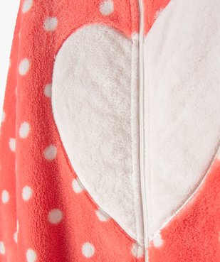 Combinaison pyjama fille à pois avec capuche - Disney vue2 - DISNEY DTR - GEMO