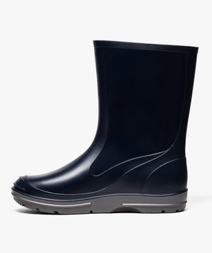 Bottes de pluie garçon à semelle crantée contrastée vue3 - 5 MILES - GEMO