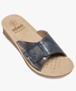 Mules femme confort à bride ajustable ornée de strass vue5 - GEMO (CONFORT) - GEMO
