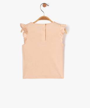 Débardeur à volants et inscription pailletée bébé fille - LuluCastagnette vue4 - LULUCASTAGNETTE - GEMO