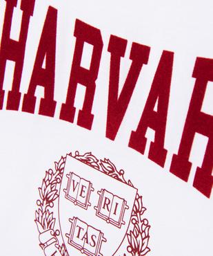 Tee-shirt large et court à manches courtes fille - Harvard vue2 - HARVARD - GEMO