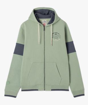 Sweat à capuche zippée en molleton doux homme - Camps United vue4 - CAMPS - GEMO