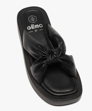Mules femme unies à semelle épaisse et brides matelassées vue5 - GEMO (CASUAL) - GEMO