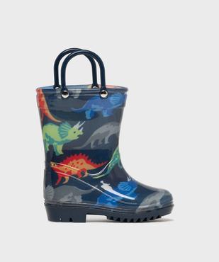 Bottes de pluie à anses et motifs dinosaures bébé vue1 - LITTLE LOVE - GEMO