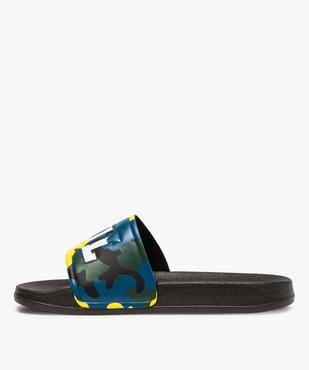 Mules de piscine garçon dessus camouflage fluo "Cool" vue3 - GEMO (ENFANT) - GEMO
