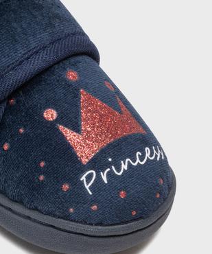 Chaussons en velours avec motifs pailletés bébé fille vue6 - GEMO 4G BEBE - GEMO
