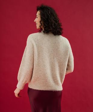 Pull en maille douillette coupe loose femme vue3 - GEMO(FEMME PAP) - GEMO