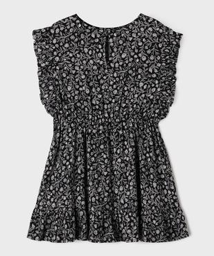 Robe à volants à motifs fleuris fille vue3 - GEMO 4G FILLE - GEMO