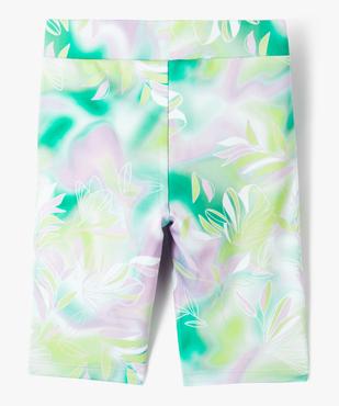 Leggings court à motifs fleuris effet tie and dye fille vue3 - GEMO (ENFANT) - GEMO