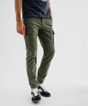 Pantalon cargo Regular coloris unique homme vue3 - GEMO (HOMME) - GEMO