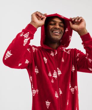 Combinaison pyjama zippée spéciale Noël homme vue3 - GEMO(HOMWR HOM) - GEMO