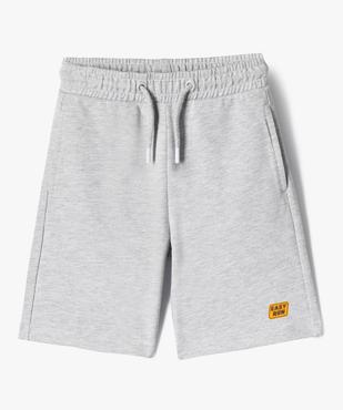 Bermuda en maille avec taille élastique ajustable garçon vue1 - GEMO (ENFANT) - GEMO