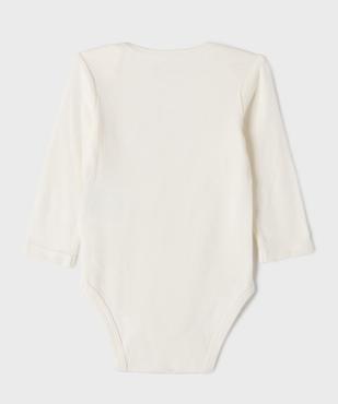 Bodies manches longues imprimés bébé garçon (lot de 3) vue4 - GEMO 4G BEBE - GEMO