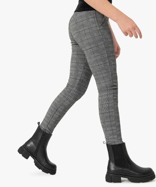 Pantalon fille en maille souple et ceinture élastiquée coupe slim vue1 - GEMO (JUNIOR) - GEMO
