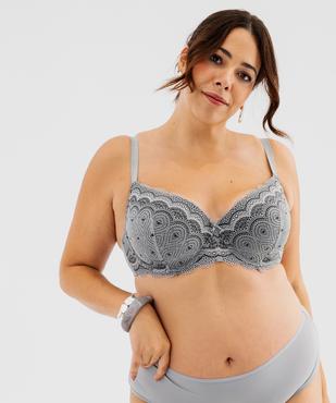 Soutien-gorge grande taille à armatures et coques fines  vue5 - GEMO(HOMWR FEM) - GEMO