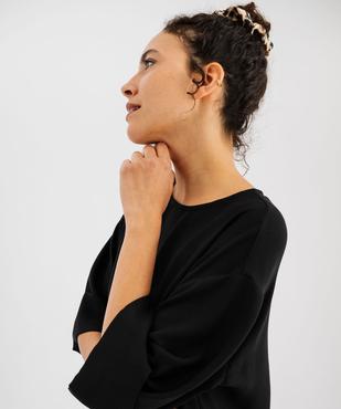 Robe en maille texturée femme vue4 - GEMO 4G FEMME - GEMO