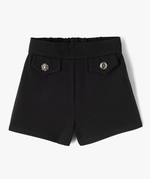 Short ample en maille milano fille vue1 - GEMO (ENFANT) - GEMO
