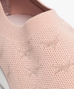 Baskets fille en maille unie style socquettes vue6 - GEMO (ENFANT) - GEMO