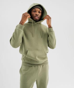 Sweat à capuche en molleton doux homme vue4 - GEMO 4G HOMME - GEMO