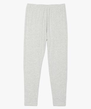 Legging femme grande taille uni en coton stretch vue4 - GEMO 4G GT - GEMO