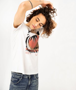 Tee-shirt à manches courtes motif Los Angeles homme vue2 - GEMO (HOMME) - GEMO