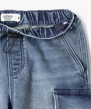 Jean cargo délavé en maille très extensible garçon vue2 - GEMO 4G GARCON - GEMO