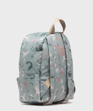 Sac à dos en toile motifs dinosaures fille vue2 - GEMO (ACCESS) - GEMO
