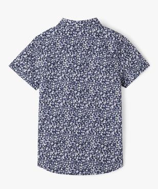 Chemise à manches courtes fleurie et noeud papillon amovible garçon vue5 - GEMO (ENFANT) - GEMO