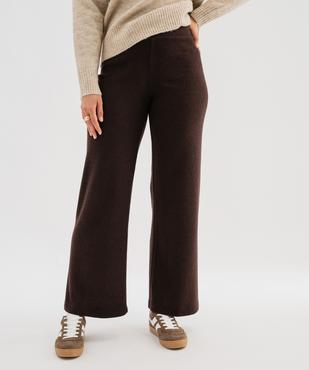 Pantalon wide leg maille femme vue1 - GEMO(FEMME PAP) - GEMO