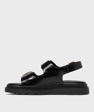 Sandales plateformes à 3 boucles femme - 5 Miles vue3 - 5 MILES - GEMO