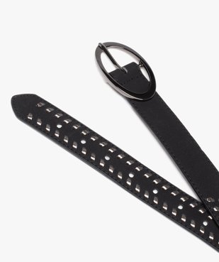 Ceinture femme tressée avec boucle métallique ovale vue2 - GEMO (ACCESS) - GEMO