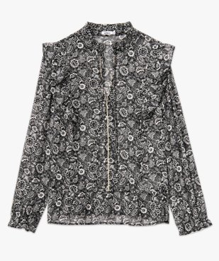 Blouse à manches longues à motifs fleuris femme vue4 - GEMO(FEMME PAP) - GEMO