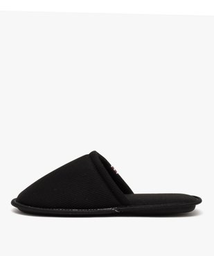 Chaussons homme mules confort unies en tissu côtelé vue3 - GEMO(HOMWR HOM) - GEMO