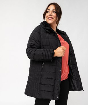 Manteau femme grande taille matelassé avec col doublé vue2 - GEMO (G TAILLE) - GEMO